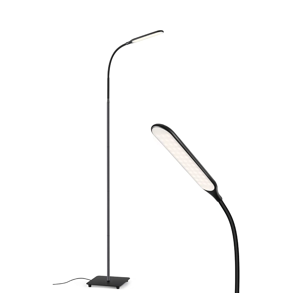 LED Floor Lamp, sympa 10W Dimmable Standing Tall Pole Light, 4 Color T