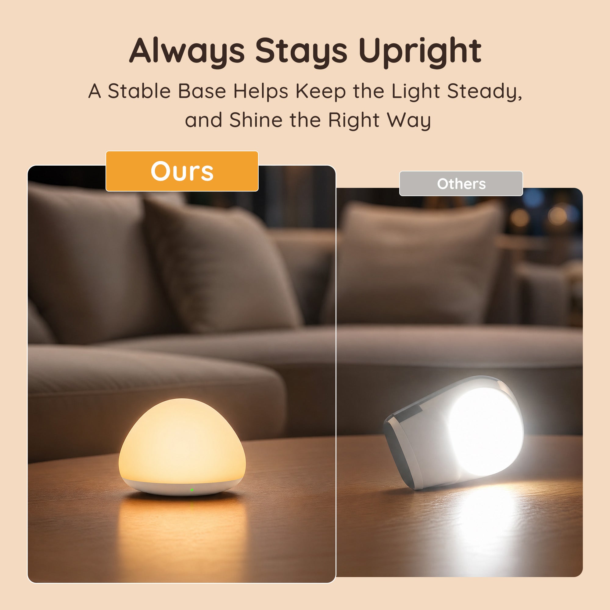 Night Light, 4 Dimmable Brightness 8 Color Changing Night Light for Kids, Small Portable Eye-Caring, Silicone Pinch Control 1H Timer Bedside Lamp, BPA-Free, Squeezable Stress Relief Nursery Lamp